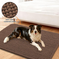 Smiry Dog Door Mat for Muddy Paws 30x20 - 40"X32" / Coffee - image 2