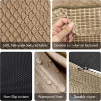JOEJOY XL Orthopedic Dog Bed for Large Dogs, 360° Oval Bolster - Light Brown / 45"l X 32"w X 7.5"th - image 2