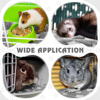 Haull 4 Pcs Waterproof Guinea Pig Bedding Mat, 13 x 10 - Black White Star / 13 x 10 Inch - image 3