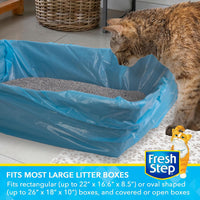 Fresh Step Drawstring Cat Litter Box Liners, Scented - Fresh Scent / 7 Count (Pack of 1) / Jumbo - image 4