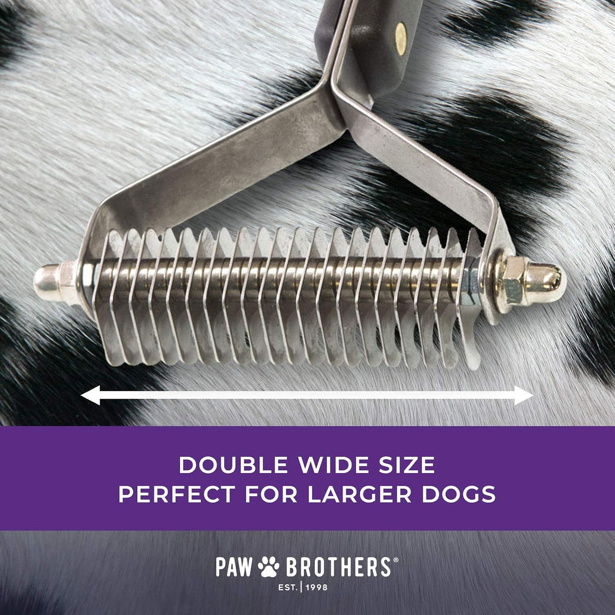 RYAN'S PET SUPPLIES Paw Brothers 13-Blade Coarse Double Wide - 20 Blade Medium - image 4