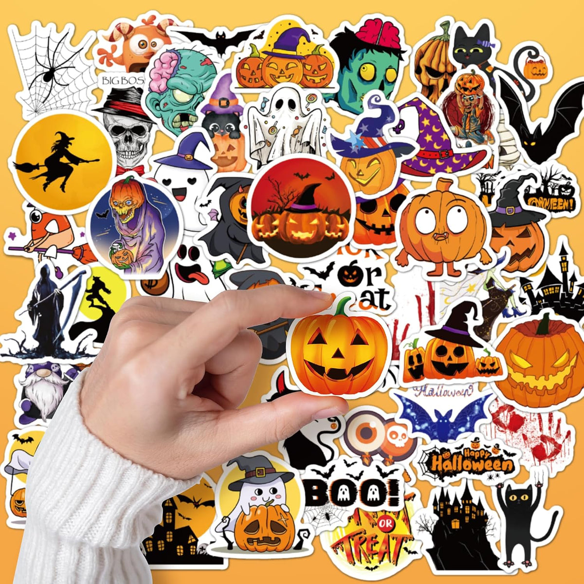 Stickers for Kids, Water Bottle Scrapbook Stickers for Toddlers - Halloween Stickers - image 3