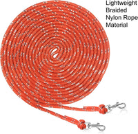 Reflective Cat Long Leash 15 FT - 50 FT / Orange - image 2