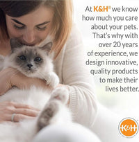K&H Pet Products EZ Mount Cat Window Perch Kitty Sill Scratcher Cradle, Sturdy Window Perch for Large Cats, Steel Frame Scratcher Hammock with Strong Suction Cups for Glass - 20 X 11in Cardboard