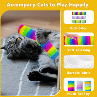 3 Pack Catnip Toys, Soft and Durable Cat Pillows Toys - Rainbow Set - image 4