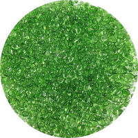 Lustering Decorative Round Glass Beads,Glass Marbles,Glass Pebbles,Glass Gems Beads for Fire Pit Crafts Resin Art,Vase Filler, Fish Tank, Aquarium Garden Decoration,3-6mm,1-Pound (Light Green)