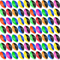 Jerify mini foam footballs for kids, 12 soft 5 inch spiral balls in 6 two-tone colors - view 5
