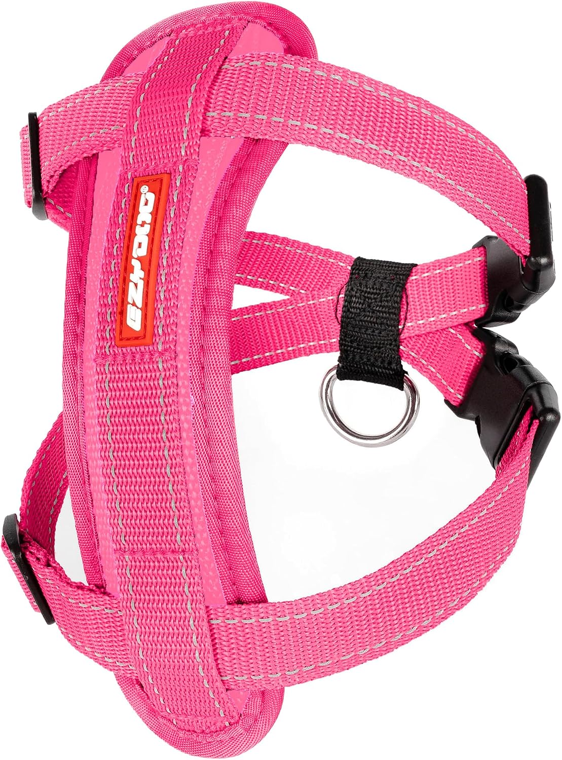 EzyDog Chest Plate No Pull Dog Harness, Escape Proof - Pink / X-Large