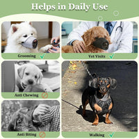 Dog Muzzle, Puppy Soft Mesh Muzzles for Grooming Biting Chewing – Essentials for Dogs - Black / XXL-(Snout 10¾”-11½”) - image 4