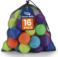 Colorful Tennis Balls for Dogs, Non Squeaky - Medium-2.5in / 16P