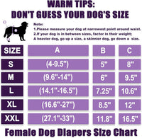 wegreeco Washable Reusable Premium Female Dog Diapers - Medium / Bright Color - image 2