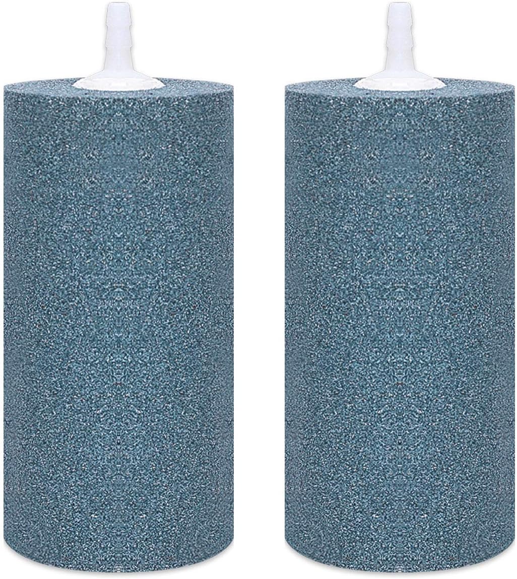 VIVOSUN 2PCS 4 x 2 in Large Air Stone for Aquarium, Air Pump – Essentials for Fish - 4 inch-Cylindrical