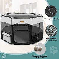 Akinerri Portable Dog Playpen - Large / Black - image 3