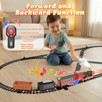 Hot Bee Train Set, Remote Control Train Toys with Smoke - Huge - image 3