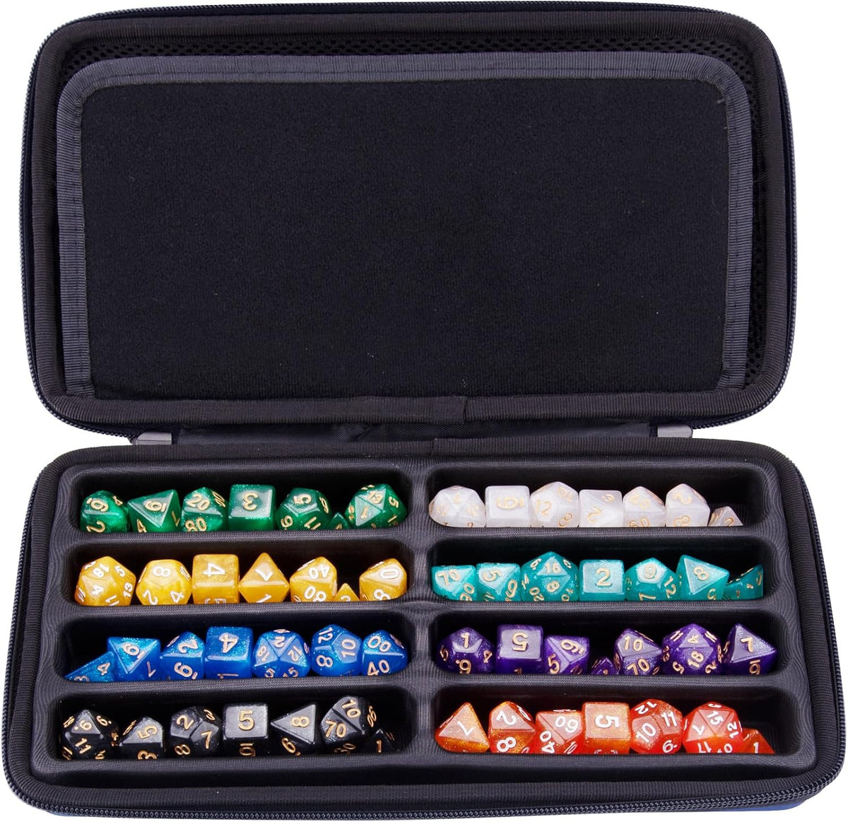 SIQUK Dice Case Dices Storage Case Dice Organizer Holder with Handle – Fun for Kids & Family - Pure Blue - image 3