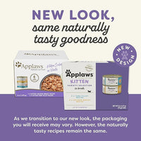 Applaws Natural Wet Kitten Food in Broth, Limited Ingredient, No Additives, Kitten Food Variety Pack in Broth (6 x 2.47oz Cans)