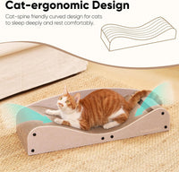 FUKUMARU Cardboard Cat Scratcher Bed - Light Camel - image 2