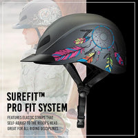 Troxel Rebel Turquoise Rose Helmet