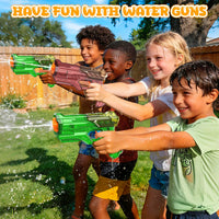 Water Gun Squirter for Kids Squirt Gun 2 Pack – Fun for Kids & Family - Large 2 Pack: Brown + Green - image 2