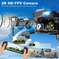 Drones with Camera for Adults 4K, GPS Drone with Auto Return - Black - image 3