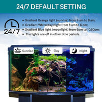 hygger 24/7 Mode Submersible Aquarium LED Light - 23.4in 14W - image 2
