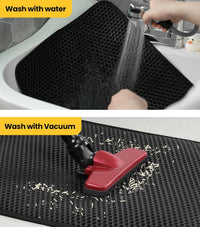 Conlun Cat Litter Trapping Mat for Small Spaces - Black / Large (27" x 19") - image 3
