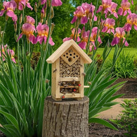 2 PK Premium Bug Hotel Kit Cedar Wood Insect Hotel - DIY Insect House Kit to Build - Backyard Bee House, Nesting Habitat Shelters, Garden Shelter for Bees, Butterflies, Bugs,Heavy Duty Thickness