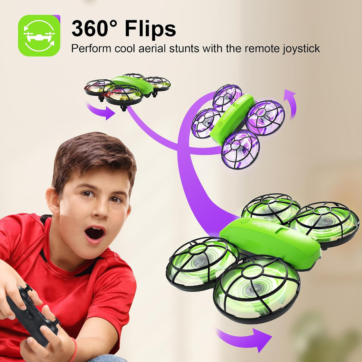 Swifsen Drones for kids Camera - Green Drone-With Camera - image 4