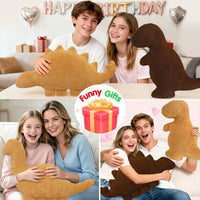 Dino Nugget Pillow Plush, Dinosaur Chicken Plush Nuggets Pillow Funny Birthday Gifts for Boys - Mixed 2 Pcs / Large - image 3