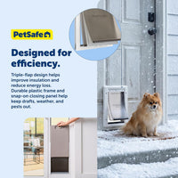 PetSafe Extreme Weather Plastic Pet Door - Plastic Pet Door / Small (Pack of 1) - image 4