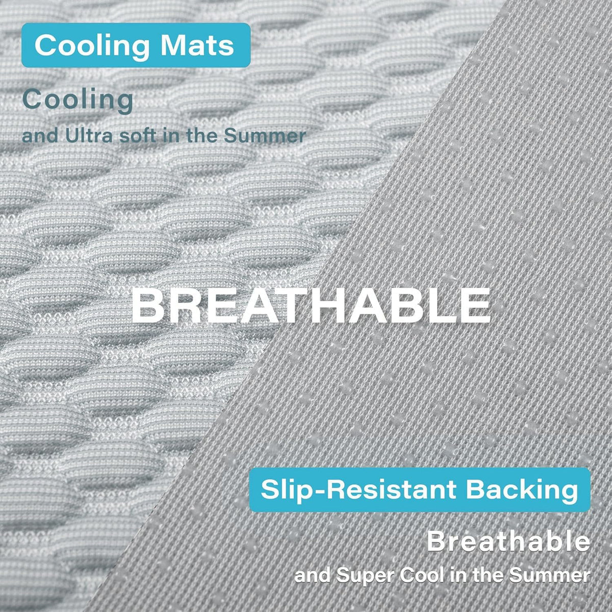 MICROCOSMOS Dog Sleeping Pad & Pet Cooling Mat - 36" x 36" / GreyWhite - image 4