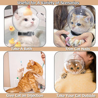 Cat Transparent Muzzle with Breathable Hood - L - image 2