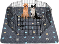 Aitmexcn Washable Pee Pads for Dogs, 24''x36'' - Colour Paws / 36*36''-2pcs