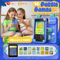 Luyiilo Kids Smart Phone Toys for Boys - Blue - image 4
