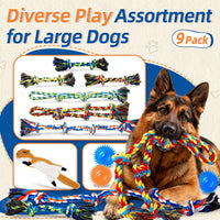 Forfon Tough & Strong Dog Rope Toy for Aggressive Chewers – Essentials for Dogs - Multiple colors - image 2