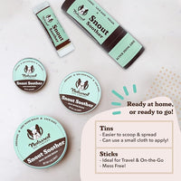 Natural Dog Company Snout Soother, Dog Nose Balm, Wax & Cream for Dry, Cracked Noses, Heals & Moisturizes with Shea Butter & Coconut Oil, Lick-Safe Nose Butter, Made in USA, 2 oz. Tin