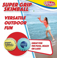 Wahu Super Grip 100% Waterproof Skimball Set - 2-Pack / Blue/Yellow - image 4