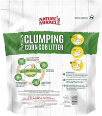 Nature’s Miracle Premium Clumping Corn Cob Litter, 10 Pounds, Made With Real Corn Cob For Fast-Clumping Litter For Multi-Cat Households