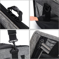 Wakytu TSA & Airline Approved Soft Pet Carrier for Cats/Dogs - 17.7"L x 11.0"W x 11.0"H / 1.0 Grey - image 3