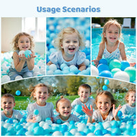 MoonxHome Ball Pit Balls for Toddlers - M-green&blue / 100 - image 4
