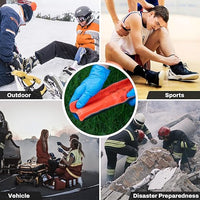 RHINO RESCUE First Aid Splint 36" X 4.3" Orange-Gray, Keep Bones in Position (4, Folded)
