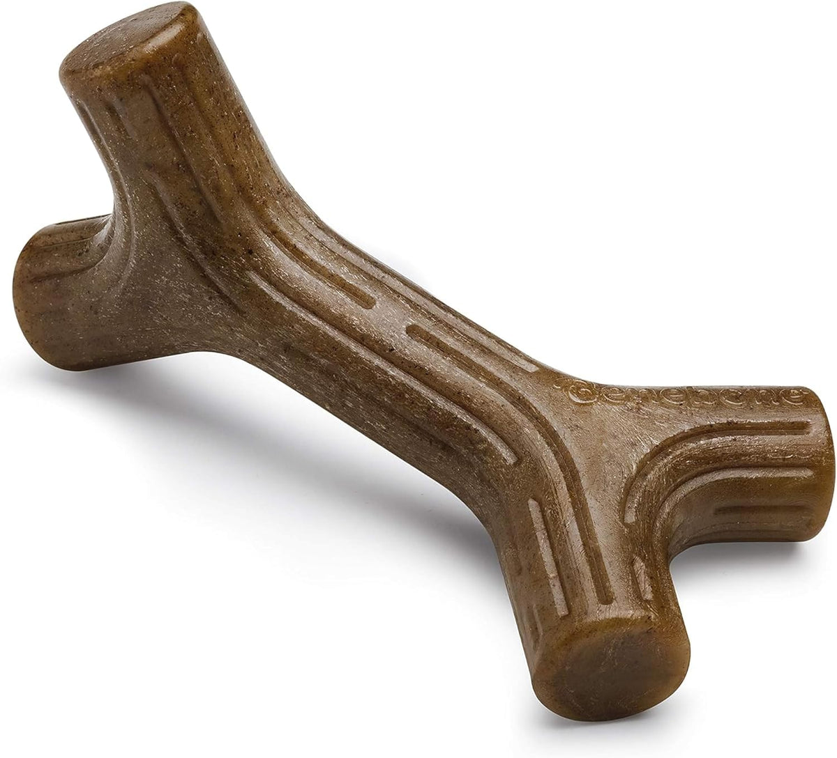 Benebone Fishbone Durable Dog Chew Toy for Aggressive Chewers - REAL Bacon / Stick / Small