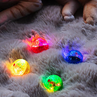 Frienda 4 Pcs Light up Cat Ball LED Motion Ghost Hunting Cat Ball – Essentials for Cats - Colorful - image 4