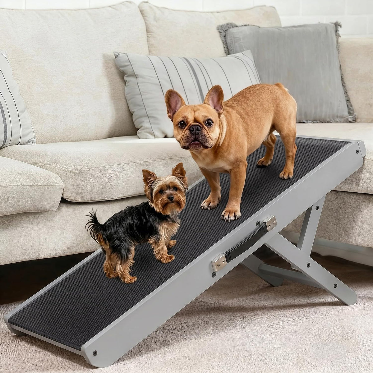 Dog Ramp for Couch, Non-Slip - Gray
