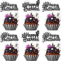 Rsstarxi 24 Pack Ghost Baby Boo Cupcake Toppers Glitter Spooky Little - Design 16