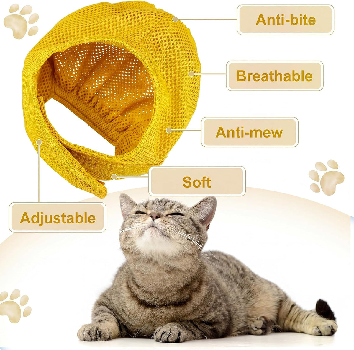 9 Pcs Cat Bathing Bag Set Cat Shower Bag - Yellow - image 4