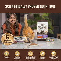 Wellness CORE+ Immune Health Pate Adult Wet Cat Food, Natural, Protein-Rich, Grain Free, 2.8 Ounce, 12 Pack (Chicken & Turkey)