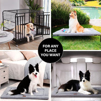 Dog Bed for Crate, Medium/Large Dogs Crate Bed - 42.0"L x 27.0"W x 1.6"Th / Wave Grey - image 3