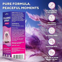 Calming Pheromone Spray & Scratch Repellent for Cats - Reduces Scratching Furniture, Pee - During Travel, Fireworks, Thunder, Vet Zone - Helps with Stress, Fighting, Hiding (100 ml (2 pack))