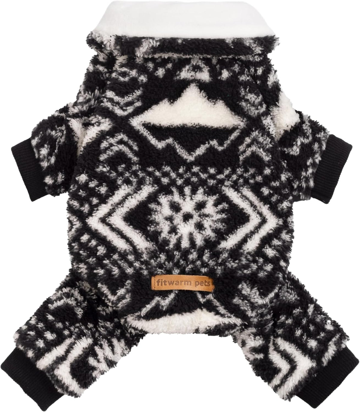 Fitwarm Collared Neck Plaid Dog Pajamas - Medium / Snowflake
